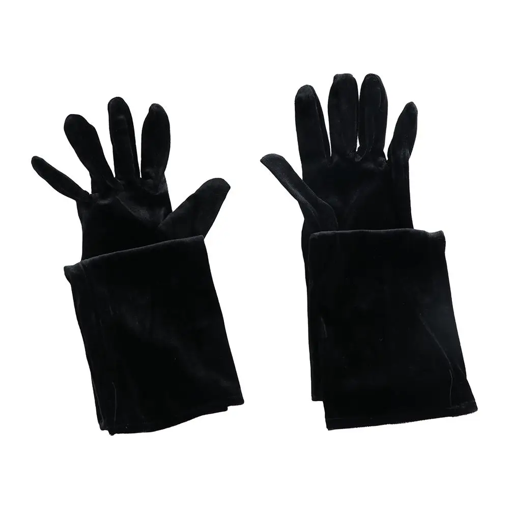 

Elegant Warm Autumn Party Banquet Dinner Dress Wedding Etiquette Mittens Women Gloves Velvet Long Gloves