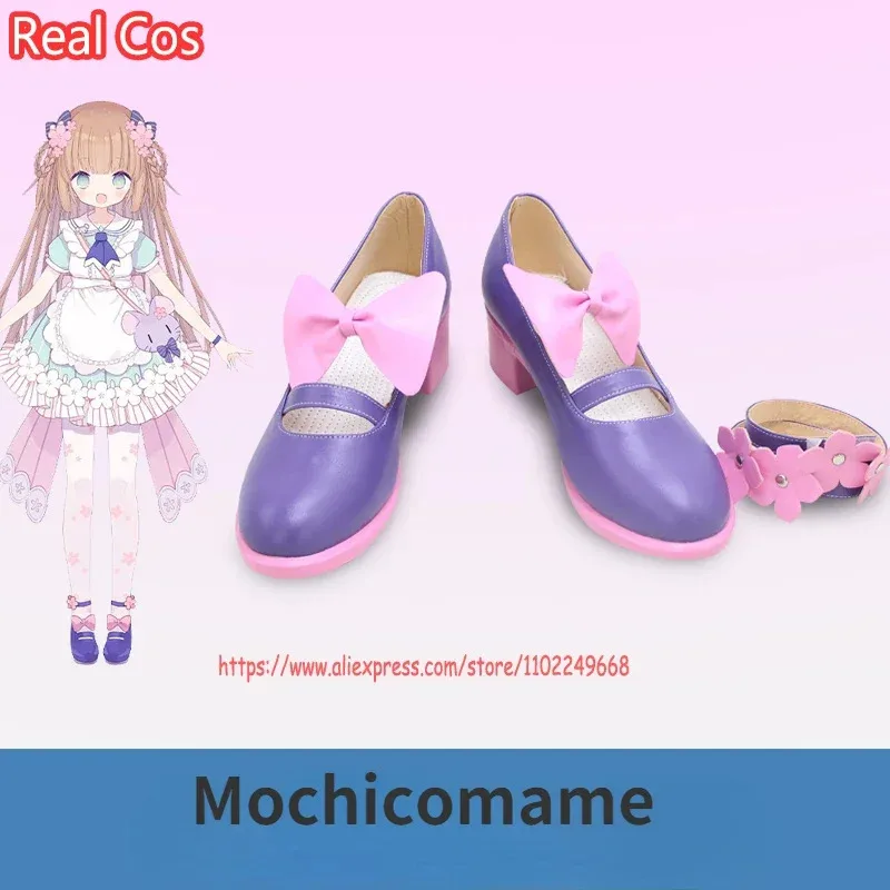

RealCos Vtuber Mochicomame Обувь для косплея Сапоги Хэллоуин Косплей Костюм Аксессуар