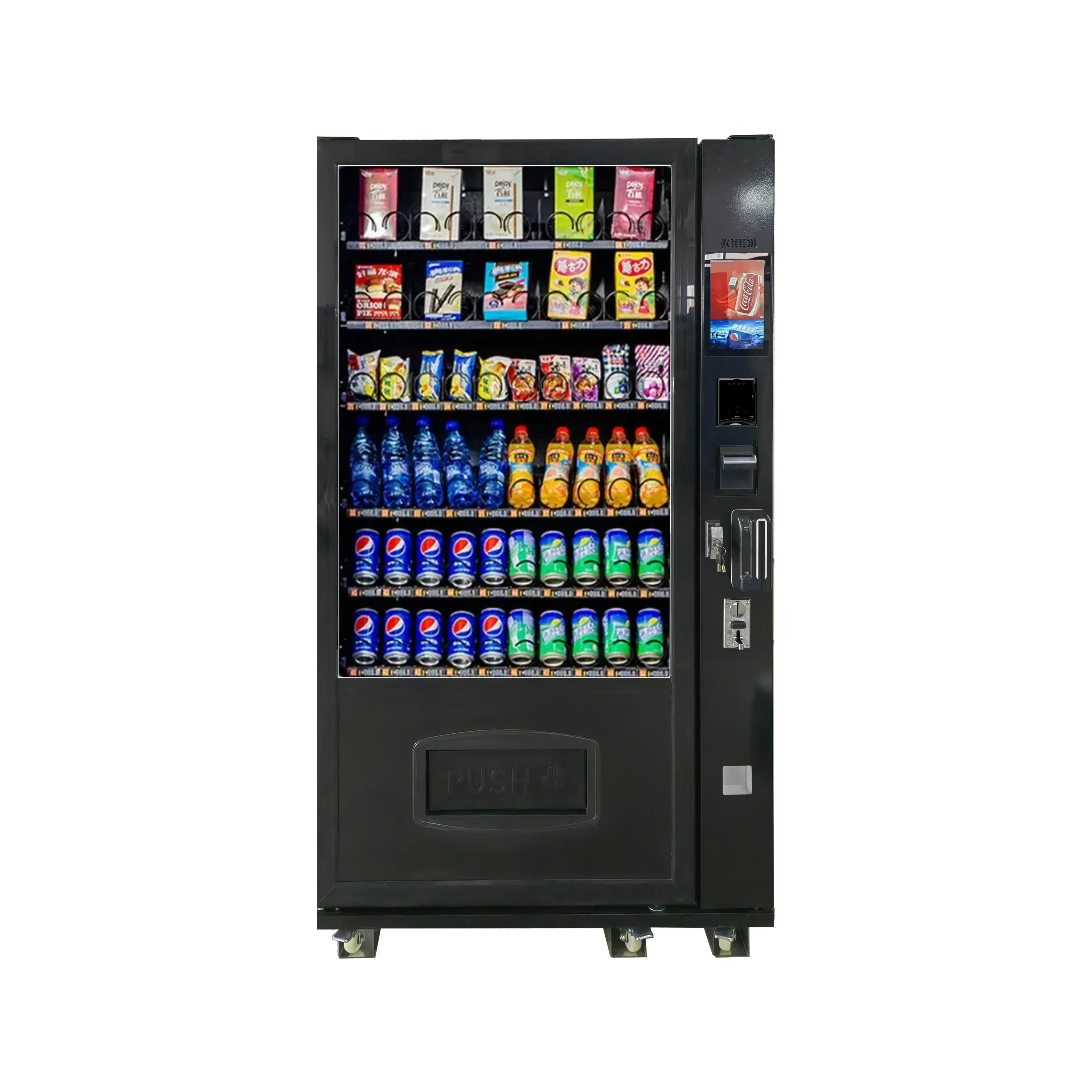 

Export Europe Snack Drink Automatic Combo Vending Machine Cold Drink Water Hot food vending machine for drinks and snacks