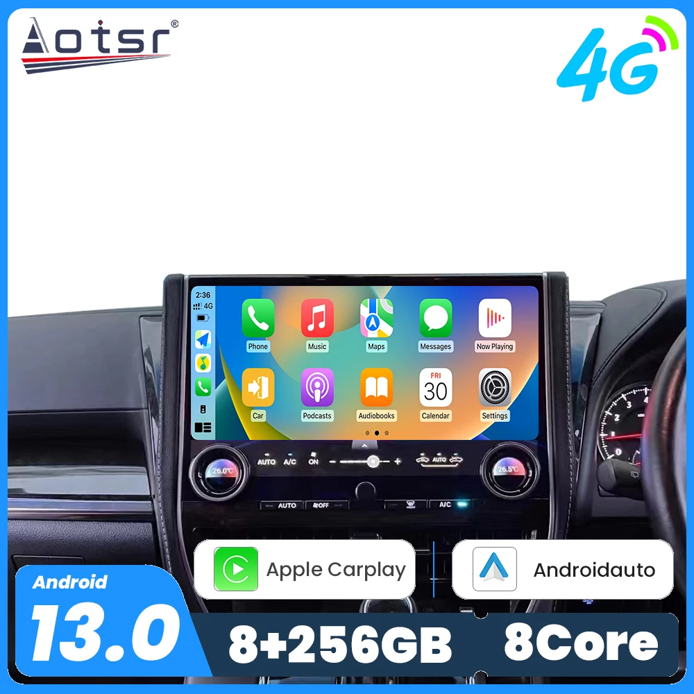 14.6'' Android 13 for Toyota Alphard 30 Series 15-17 35 Series 18-19 Upgrade To 40 Series Navigation Carplay Car Radio DSP GPS