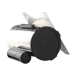 Cinta retráctil para tienda, cinta retráctil de 110mm x 110mm, color negro, diámetro: 63mm, altura: 140mm, hoteles para bancos y hoteles