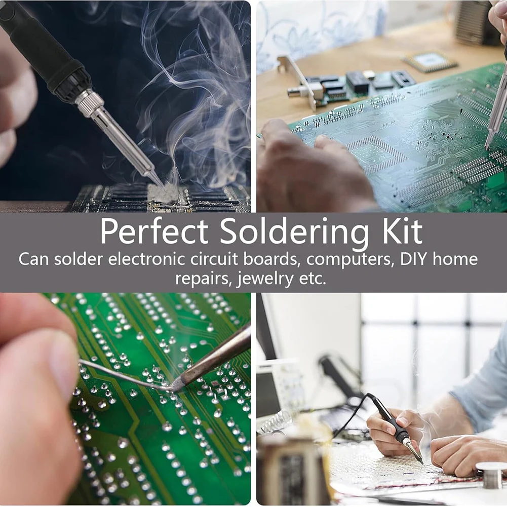 

60W Soldering Iron With Digital Display & Hot Melt Installation Tool Adjustable Temperature Welding Repair Tools