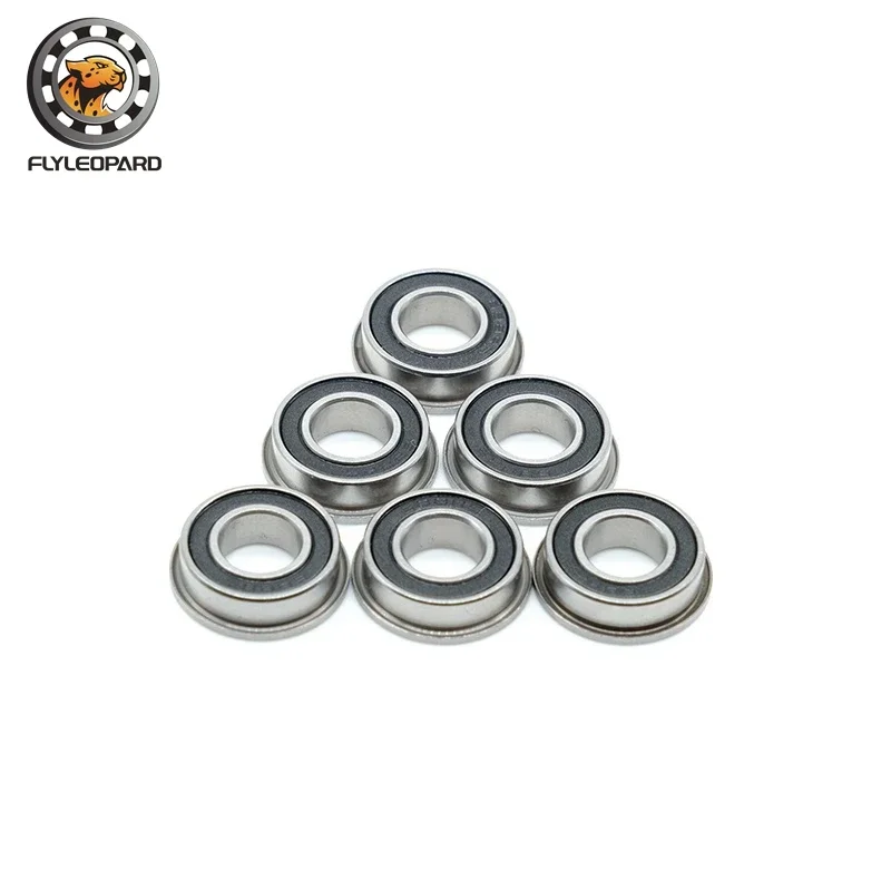 4Pcs F6003 F6003RS Bearing F6003-2RS 20x35x11 mm ABEC-7 Flange Ball Bearings F6003-RS Garden Cart Wheel Bearing