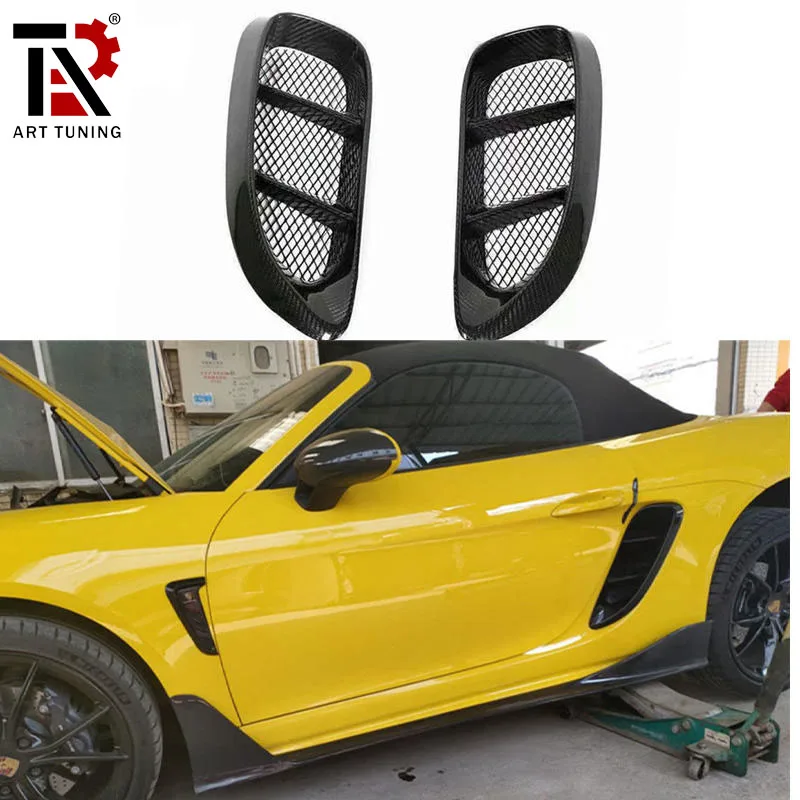 

718 Cayman Boxster Carbon Fiber Side Vent Side Air Intake For Porsche 718 Cayman Boxster Conversion Kit