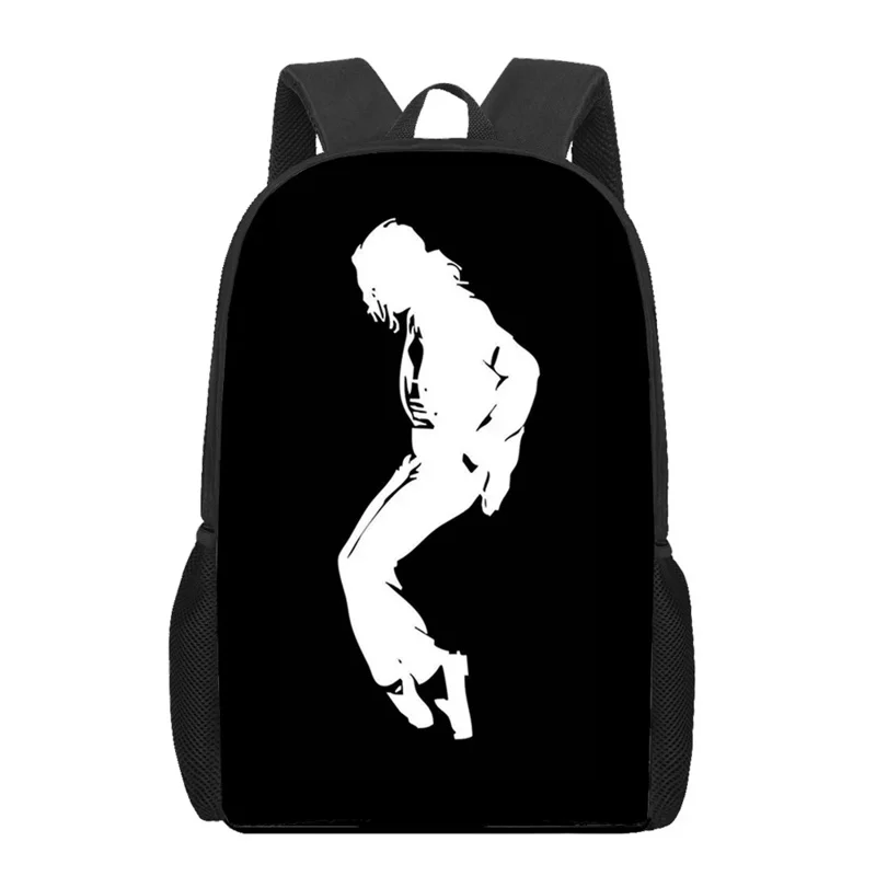 Mochila con estampado de superestrella Michael Jackson, mochilas escolares para niños y niñas, mochila para ordenador portátil para adolescentes, mochila de viaje informal para hombres y mujeres