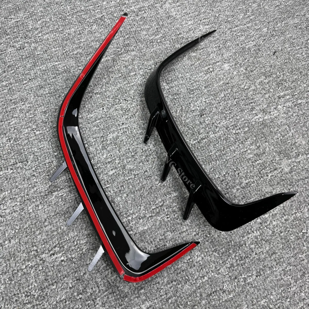 لسيارات BMW 4 Series G22 G23 M Sport 430i M440i M440d 2020-2023 المصد الخلفي الجانب غطاء فتحة التهوية Canard الفاصل سبويلر طقم الجسم #5