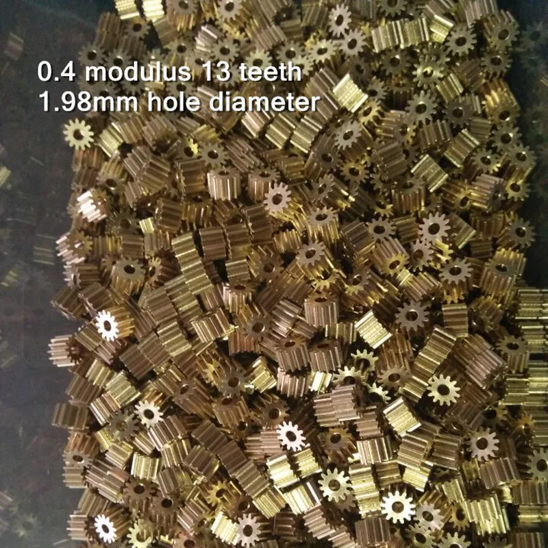10pcs/Lot 0.4Modulus 8Teeth 9T 10T 11T 12T 13T 14T 15T 16T 17T 18T Copper Gear 0.4M Hole 1.48mm 1.98mm Thickness 4mm