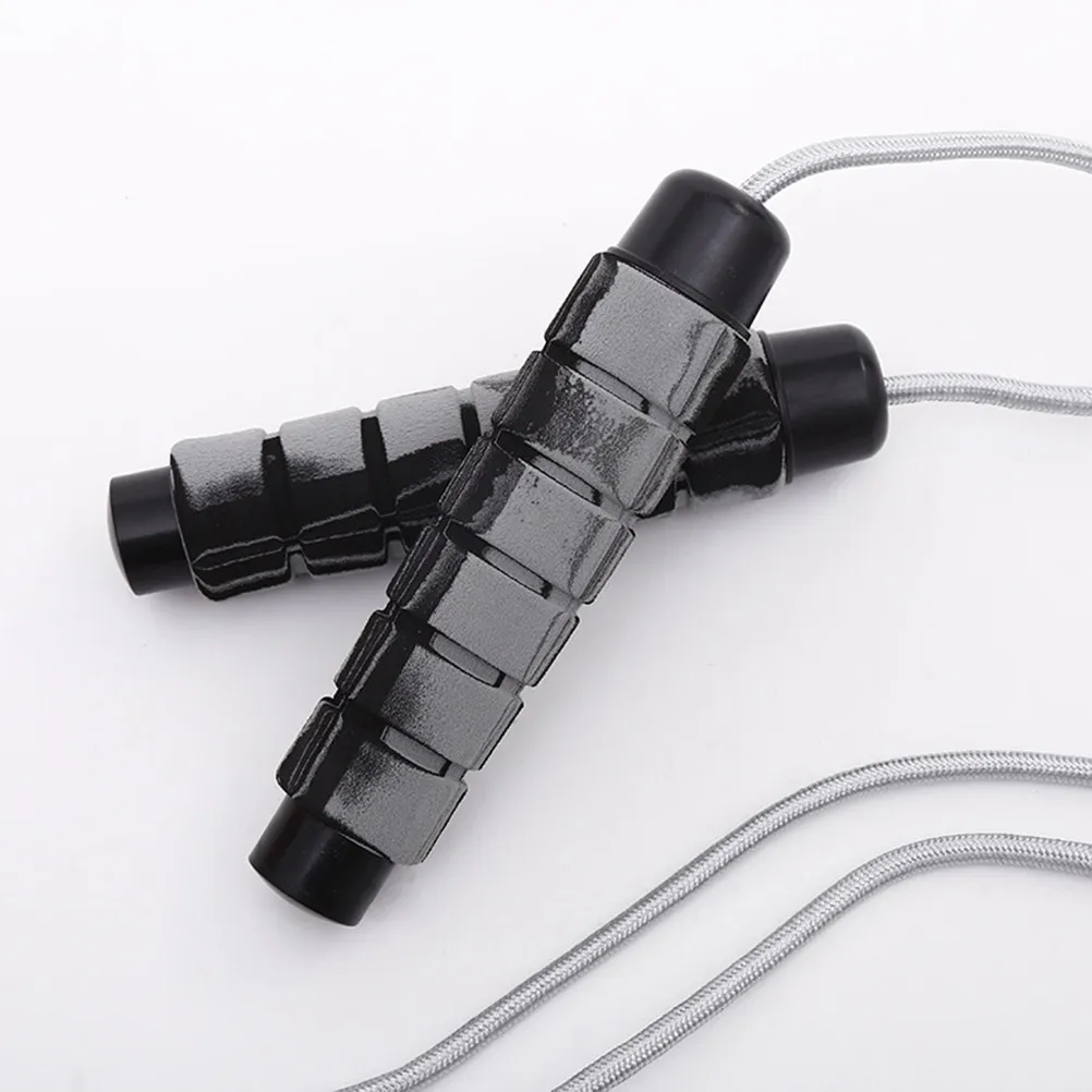 Heavy Duty Jump Rope with Duplex Bearings, 7mm Braided Cord & Comfort Grip Handles for Double/Triple Unders