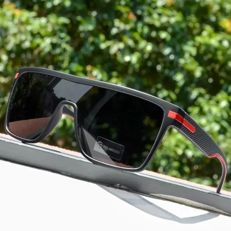CRIXALIS Mode Gepolariseerde Zonnebril Voor Mannen Vierkante Oversized Anti Glare Driver Spiegel Zonnebril Vrouwen UV400 Bril Mannelijke