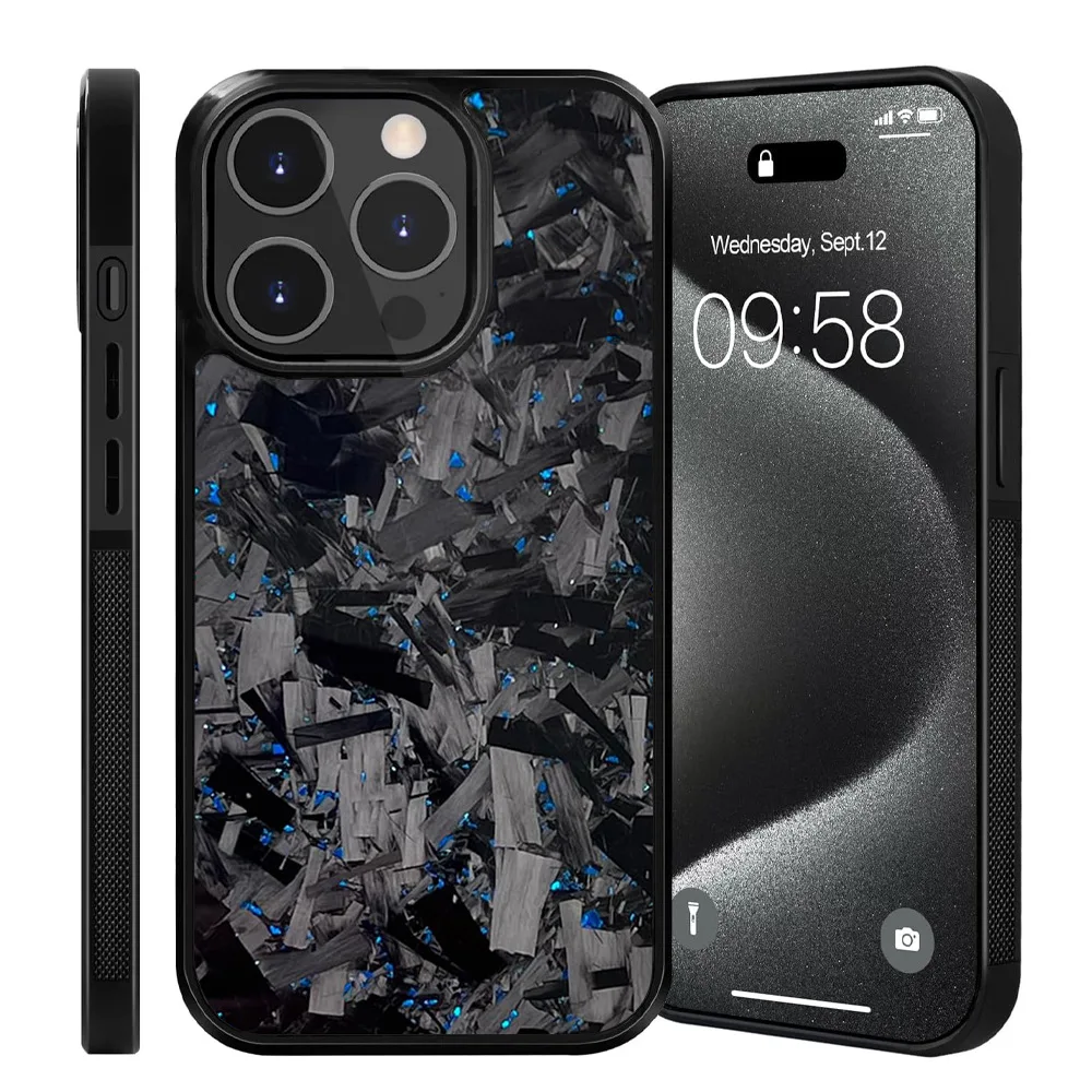 Magnetische Echt-Carbon-Hülle für iPhone 18 Pro 17 17Air 16 15 14 13 12 11 Pro Max Schutzhülle mit MagSafe