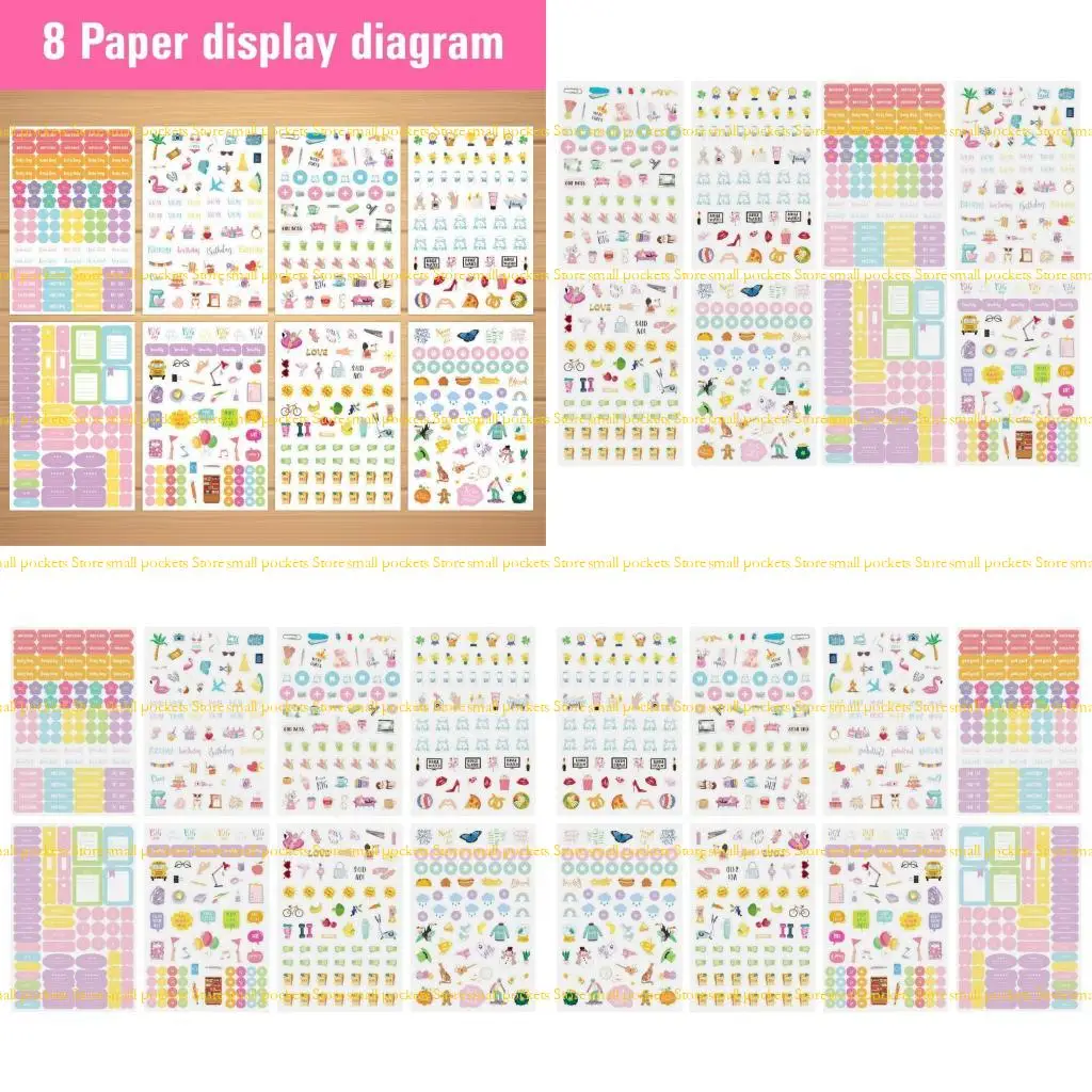 

R1WD набор ежедневников, ежемесячный стикер для планировщика праздников, ежемесячный стикер, набор аксессуаров для планировщика
