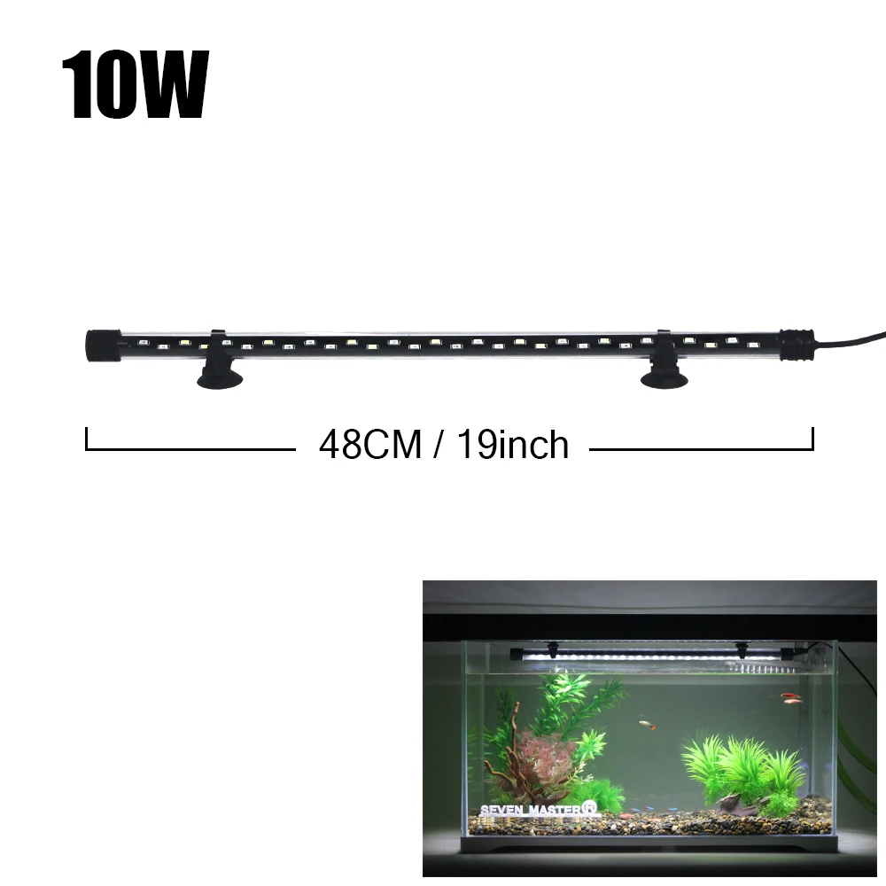 Aquarium Licht LED Plant Grow Lamp Waterdicht Aquarium Licht 18-58CM Onderwater Aquaria Decor Verlichting 90-260V 5730chip