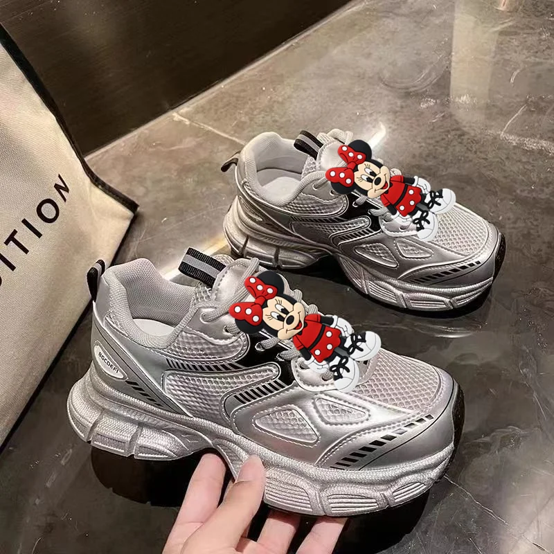 

Кроссовки с Микки Маусом, женская весенне-летняя повседневная обувь, кроссовки Disney