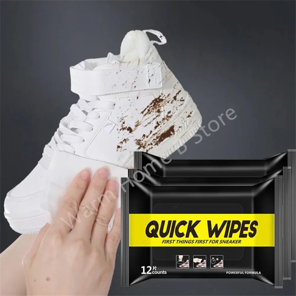 60/12pcs Sneaker Cleaning Wipes Travel Portable Sneaker Disposable Quick Cleaning Wet Wipes White Shoes Artifact Shoe Cleaners