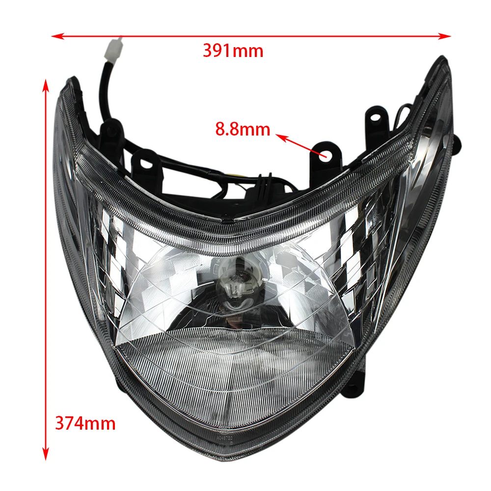 Motorcycle Headlight Assembly For Suzuki Haojue AN125 HJ125T-7 Front Lighting Headlamps Maintenance Replacement Parts