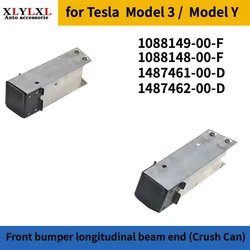 Front bumper longitudinal beam end for Tesla Model 3 Crush Can for Tesla Model Y 1088149 1088148 1487461 1487462