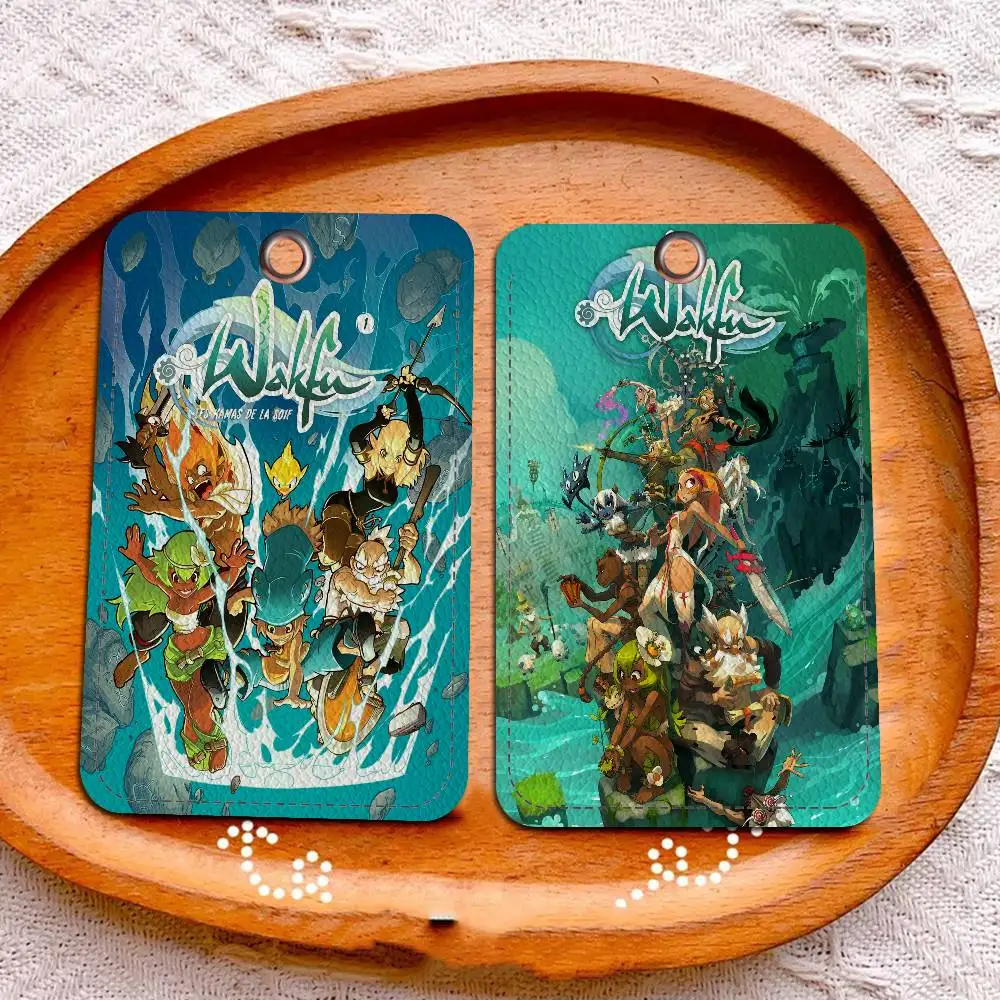 

Брелок-карточница для карт W-Wakfu в стиле аниме, модный кулон для сумки, удостоверения личности, проездного, милый подарок на день рождения для взрослых