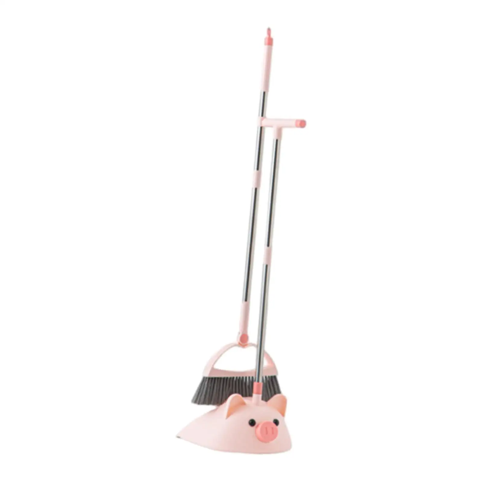 2 Pieces Dustpan Broom Combo Set Floor Cleaning Set for Home Under The Desk