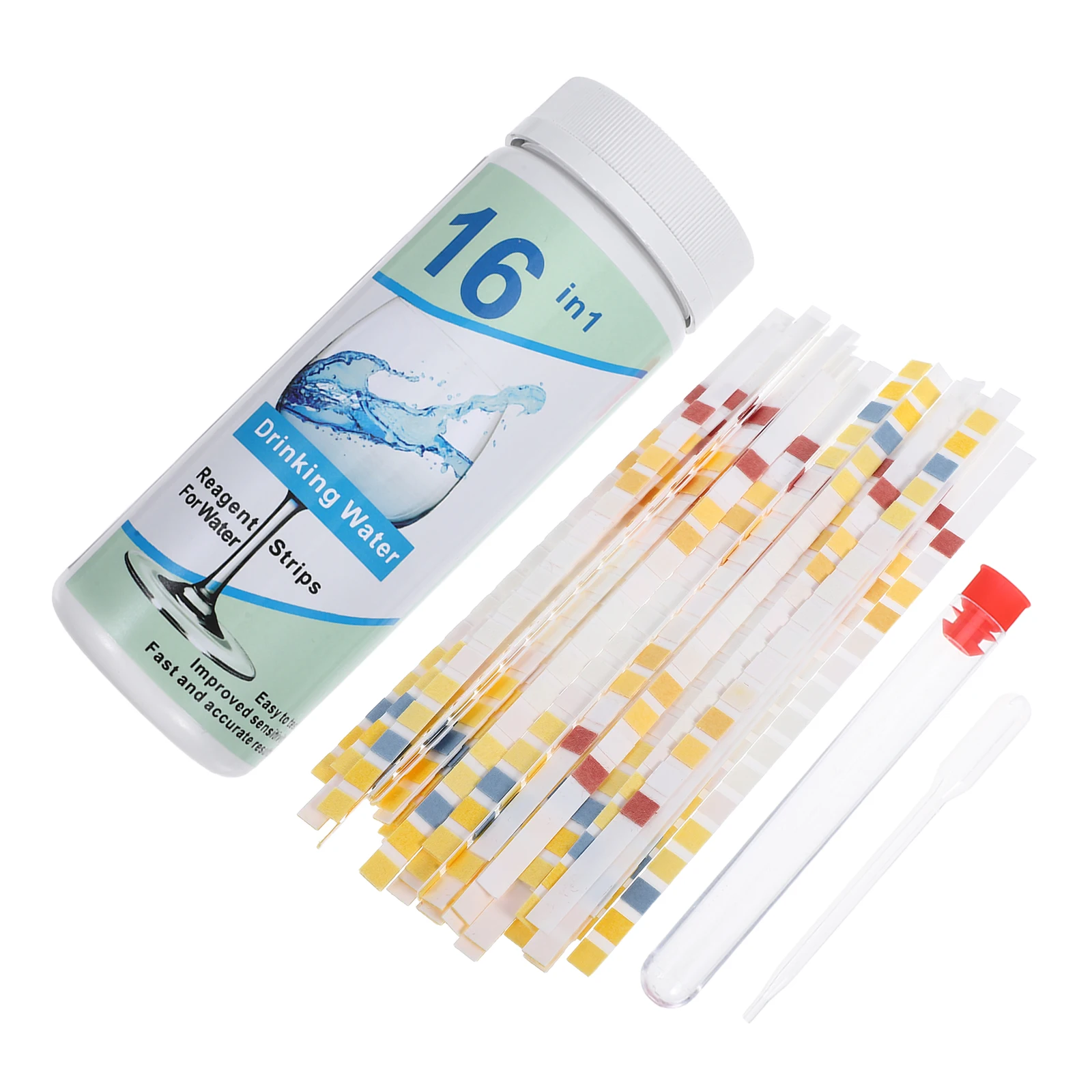 50 Pcs Fresh Water Test Strips Multifunction Aquarium Testing Fish Tank Kit Paper Hot Tub