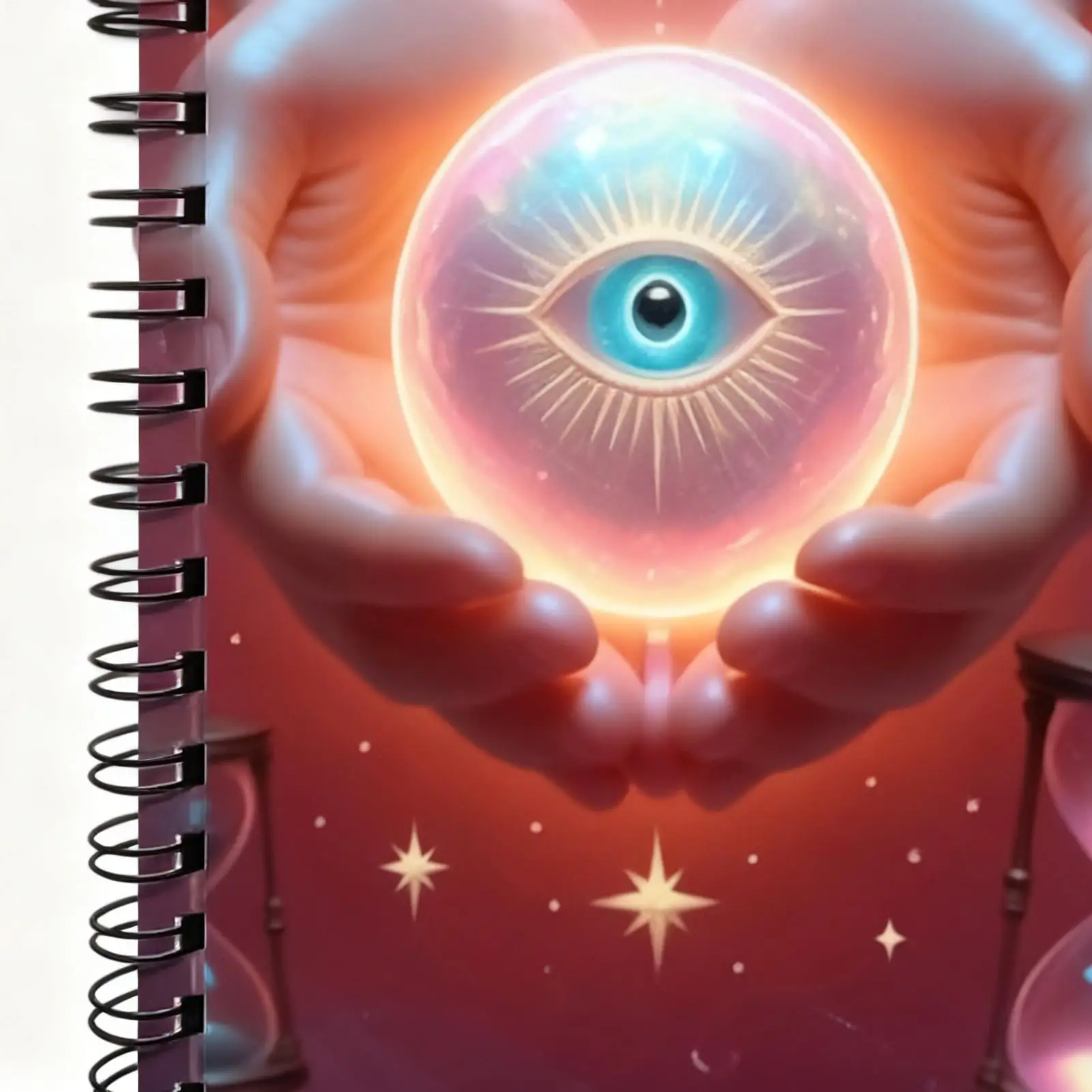 Tarot Journal A5 Planner Journal 50 Pages Tarot Workbook for Office Women Men Beginners Halloween Meditation Learning