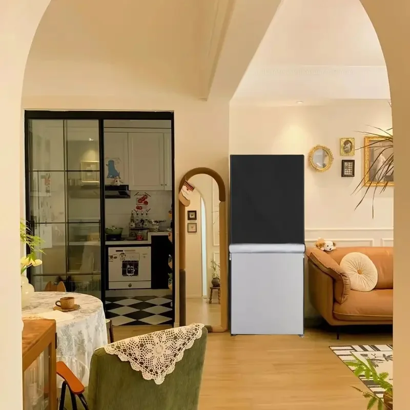 

Oxford Fabric Beverage Refrigerator Cover – Washable, Reusable, with Front Access Opening, Black