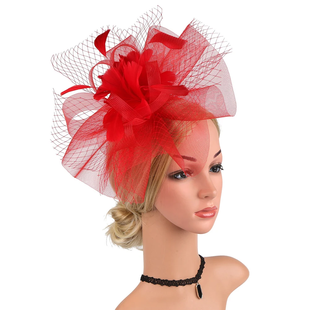 

Headband Bride Hat Hair Clip Miss Headbands Women Artificial Tea Party