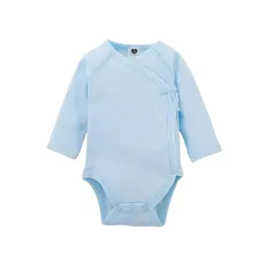 Baby Babybabybücher Jungen Mädchen Kleidung Kinder Langarm 100% Baumwolle General weißes Baby Neugeborene Öffnung Eröffnung 8 Hauptverkäufe Overalls Single Front - №4