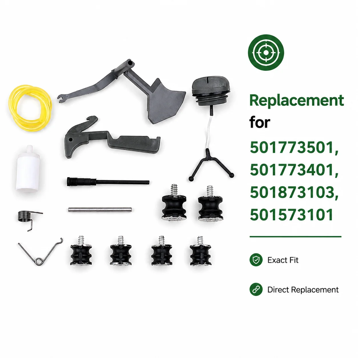 For Husqvarna 268 61 66 266 272 Chainsaw Throttle Trigger Kit Catch Spring Pin Replace 501773501 501773401 Saw Parts Repair Kit