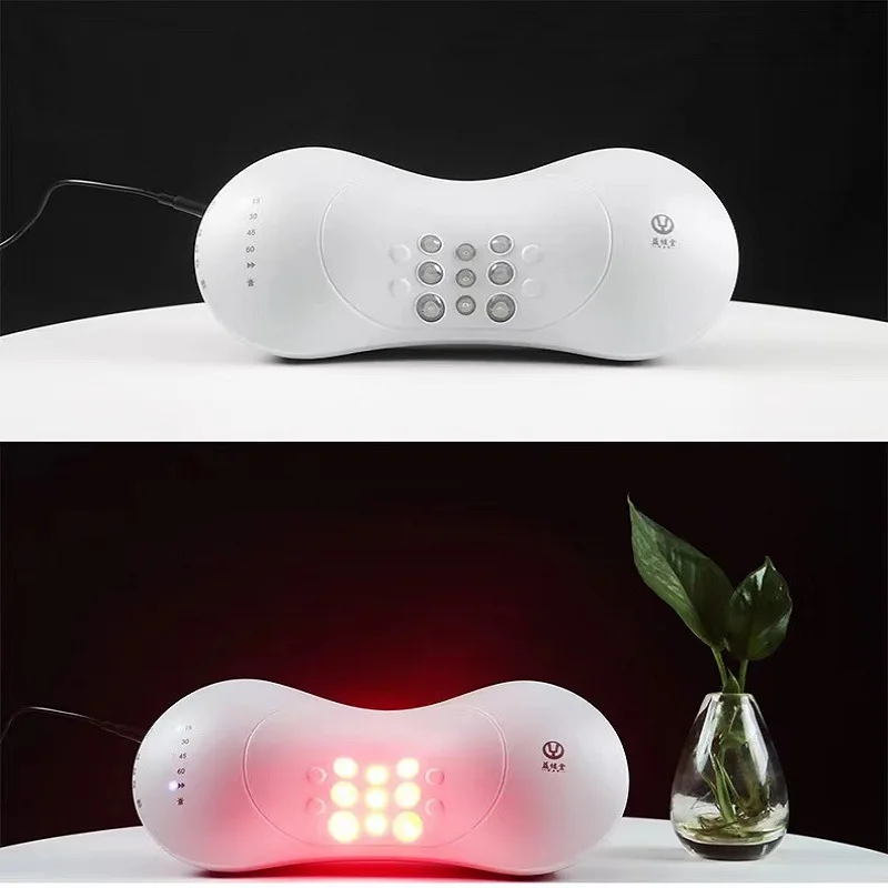 Yijiantang وسادة الرقبة الأحمر الأزرق الضوء جهاز علاجي التلفزيون التسوق نفس الجهاز العلاجي المنزلي