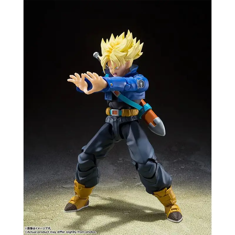 Original Bandai S.H.Figuarts Future Trunks The Boy From The Future Dragon Ball In Stock Anime Figures Model Toys