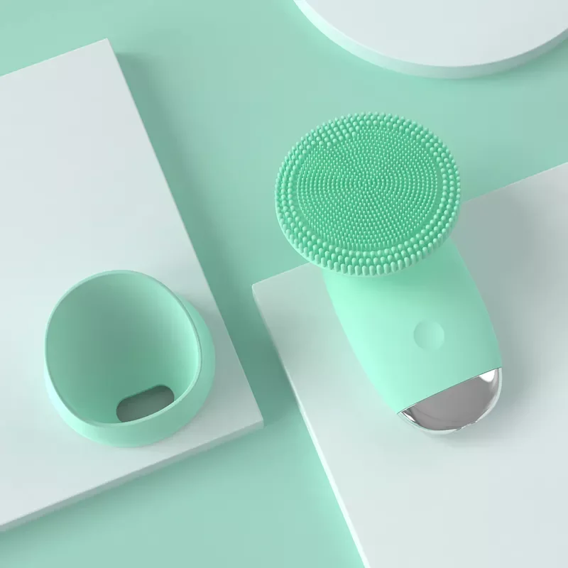 Spazzola per la pulizia del viso sonica elettrica per la cura della pelle personale per uso domestico Spazzola per la pulizia del viso in silicone impermeabile profondo