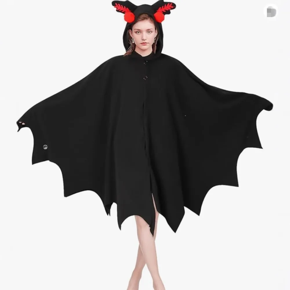 

Dark Style Essential! 2025 Unisex Mothman Cape for Christmas Book Festival Carnival
