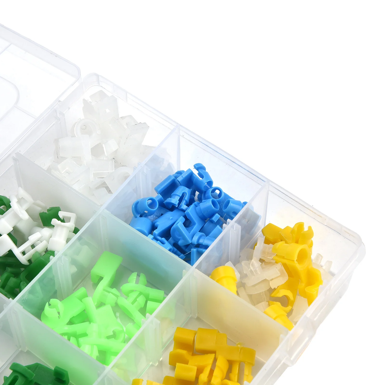 Car Wire Clips Door Lock Rod Clips Mixed Color Plastic Replacement Set Side Fasteners 160 Pcs/pack 17.5x10x2.2cm