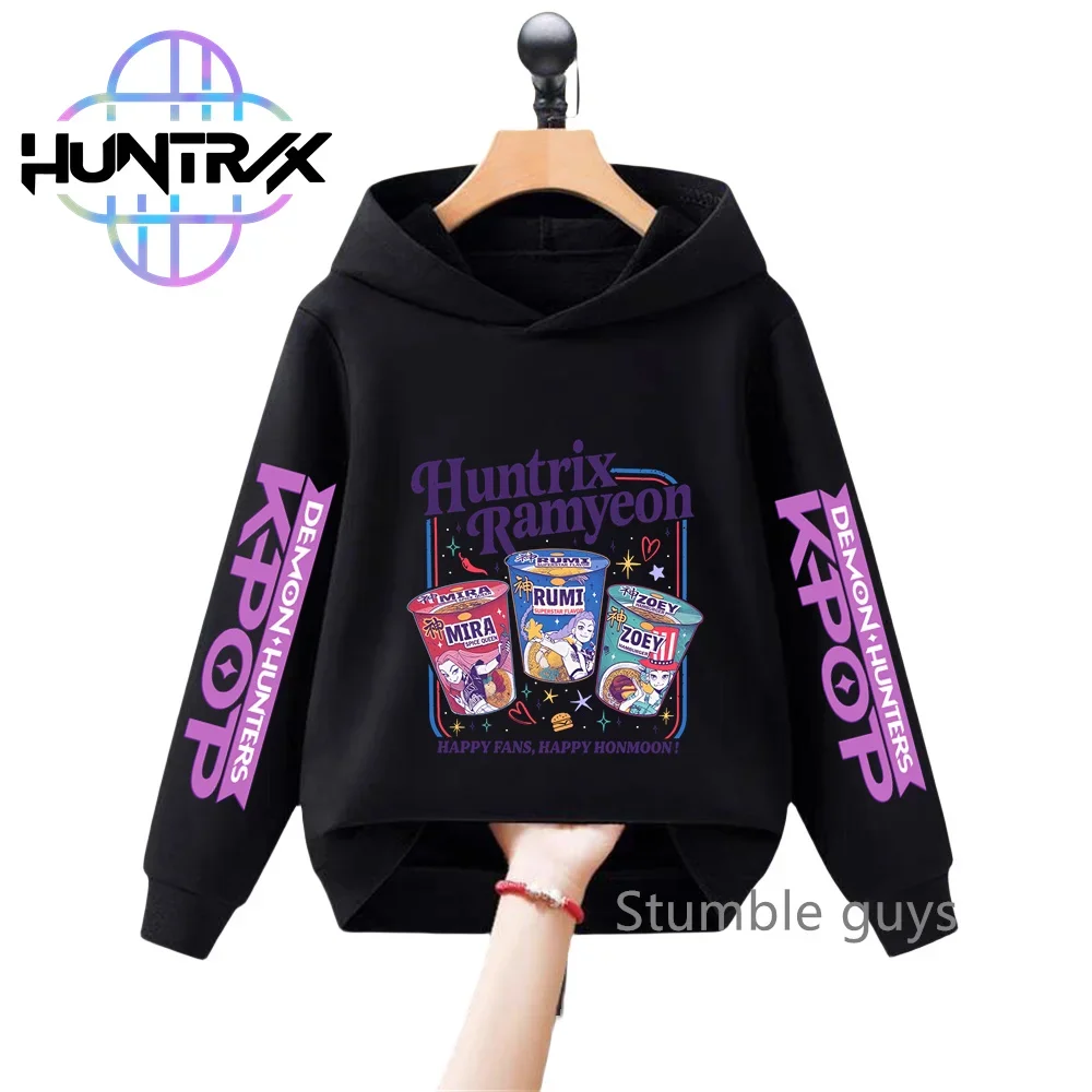 الخريف KPop شيطان الصيادين الاطفال هوديي طويلة الأكمام البلوز أنيمي الكرتون الفتيان ملابس الفتيات العصرية 2026 جديد #4