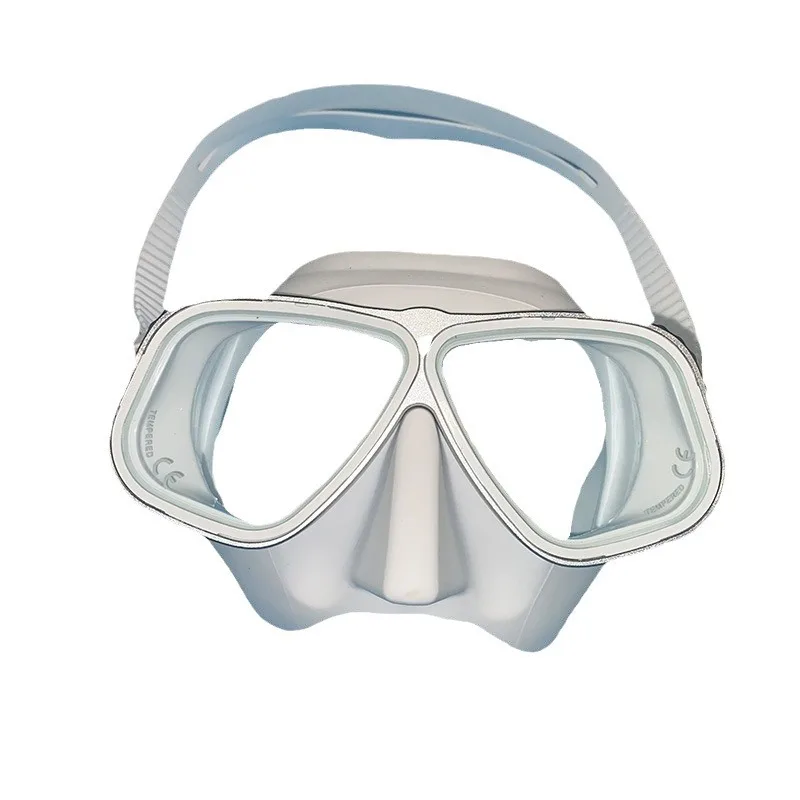 Free diving mirror aluminum alloy frame, diving mirror high definition anti-fog low volume snorkeling mirror