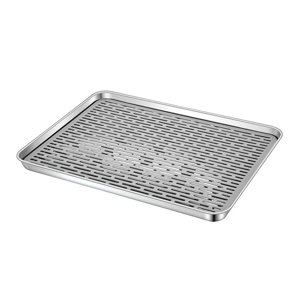 

Stylish 304 Stainless Steel Tea Set Tray Double Layer Design Excellent For Tea Accessories Organization In Restaurants And Homes