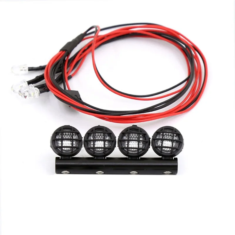 1:18 Simulation Mesh Off-Road RC RC Car DIY Upgrade Spare Parts Luggage Rack Spotlights