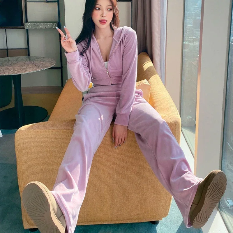 

Однотонные комплекты брюк, женские весенние милые модные корейские стильные индивидуальные популярные уличные комплекты, повседневная одежда для отдыха для девочек, темперамент колледжа