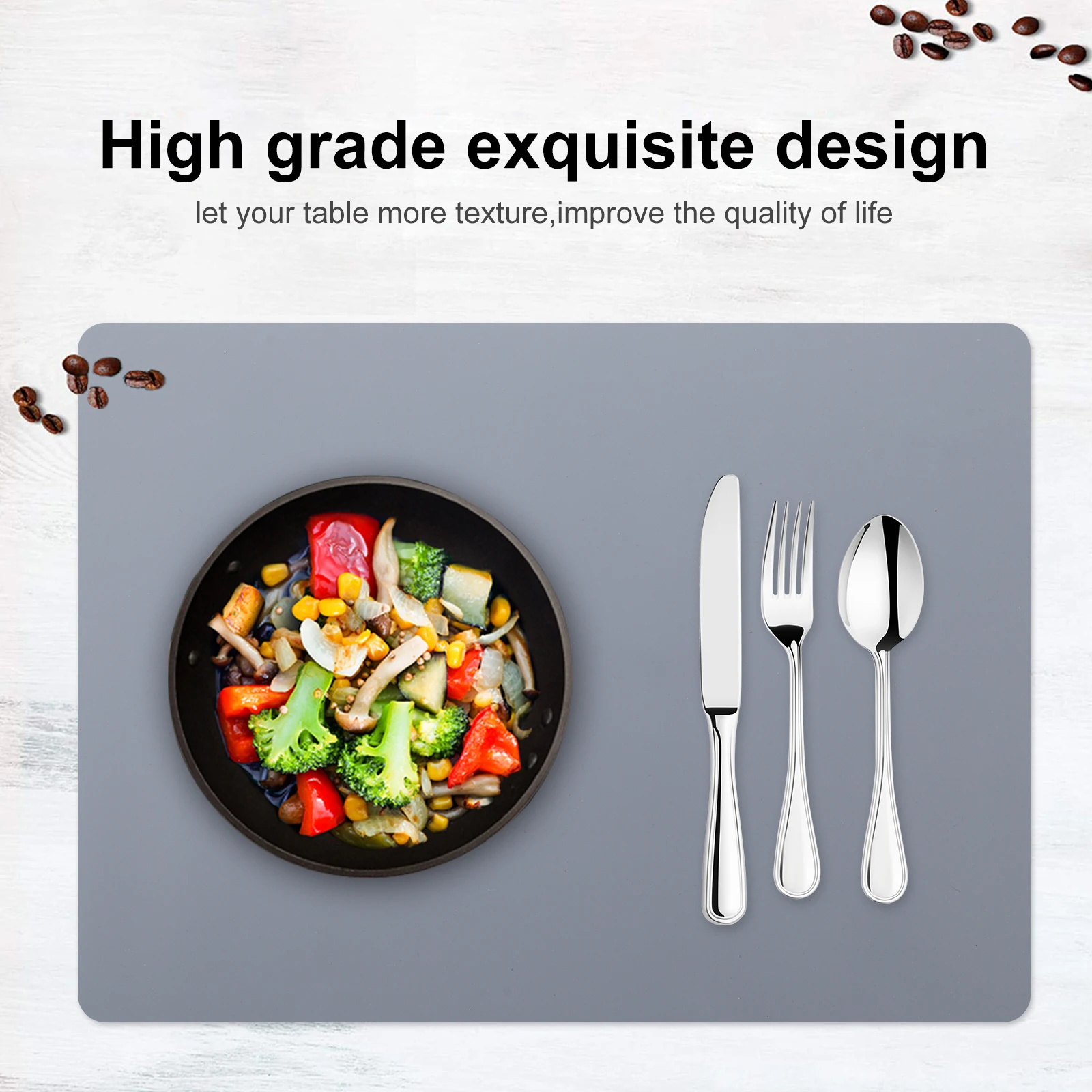 

Silicone Placemat Anti Slip Heat Resistant Foldable Easy Clean Washable Place Mat Home Placemats Kitchen Floor Child Dinner