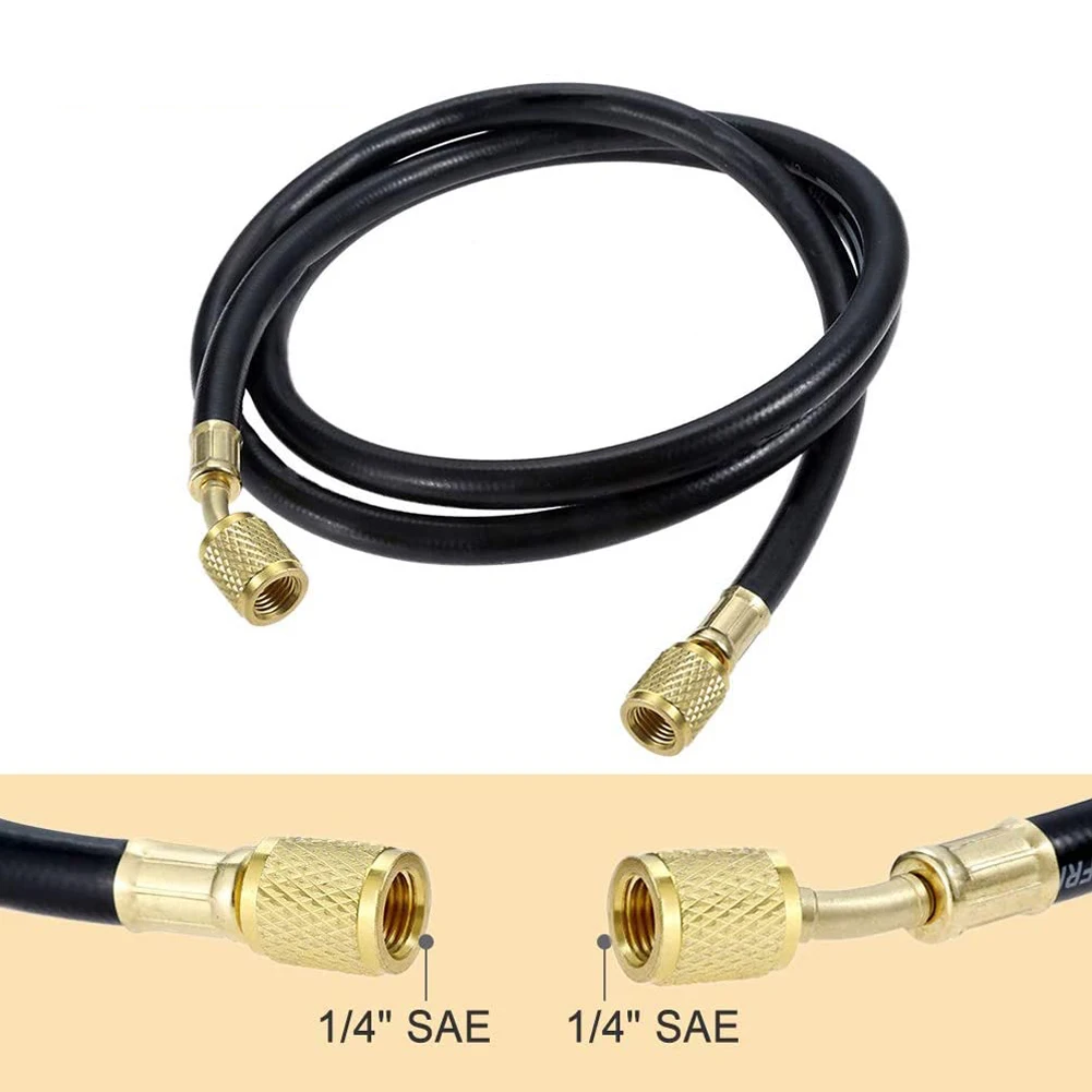 

1 шт. 1,5 м эвакуационная станция шарнирный шланг HVAC 1/4 SAE 800PSI AC Guage R410a R134a R12 R22 шланг 4000 Psi HVAC датчики инструмент