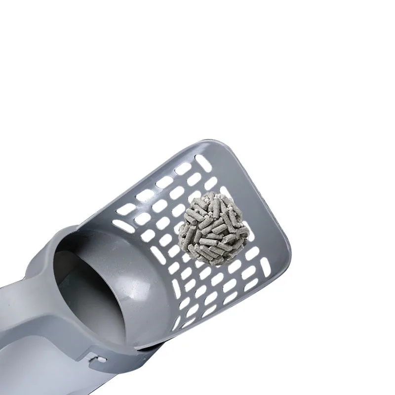 Integrado Cat Litter Shovel Set com caixa de armazenamento e lixeira, Pet Cleaning Tool for Cats Fezes