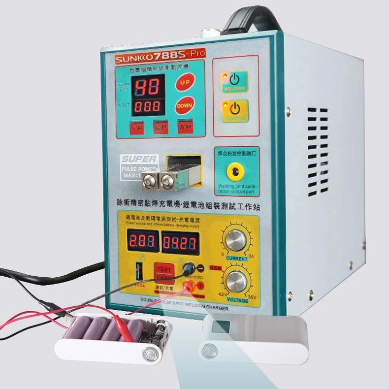 

SUNKKO 788S-PRO Spot Welding Machine 110v/220v Induction Delay 3.2KW Professional Lithium ion Battery Spot Welding