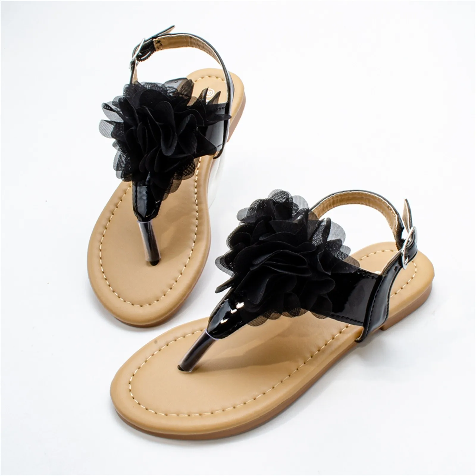 Girl Sandal 2024 Summer New Fashion Clip Toe Girl Shoe Cool Princess Shoe Casual Versatile Child Sandal Beach Shoe Kid Shoes