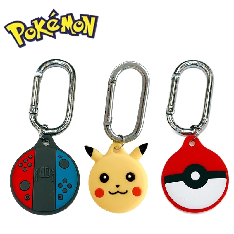 Pokemon Pikachu Keychain for Apple Airtags Case Protective for Airtag Tracker Locator Device Anti-lost for Airtag Air Tag Case