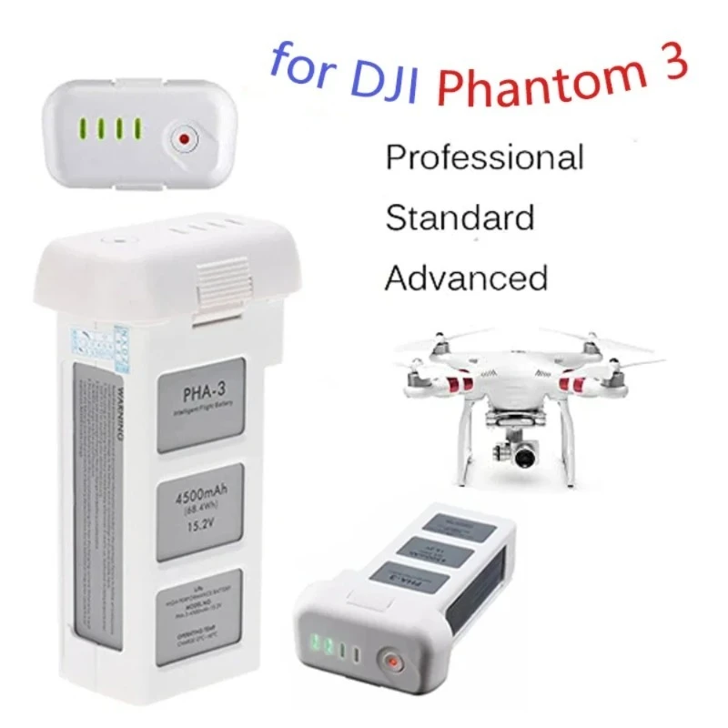 

15.2V 4500mAh Phantom 3 Intelligent Battery For DJI Phantom 3 SE Professional Advanced Standard Drone