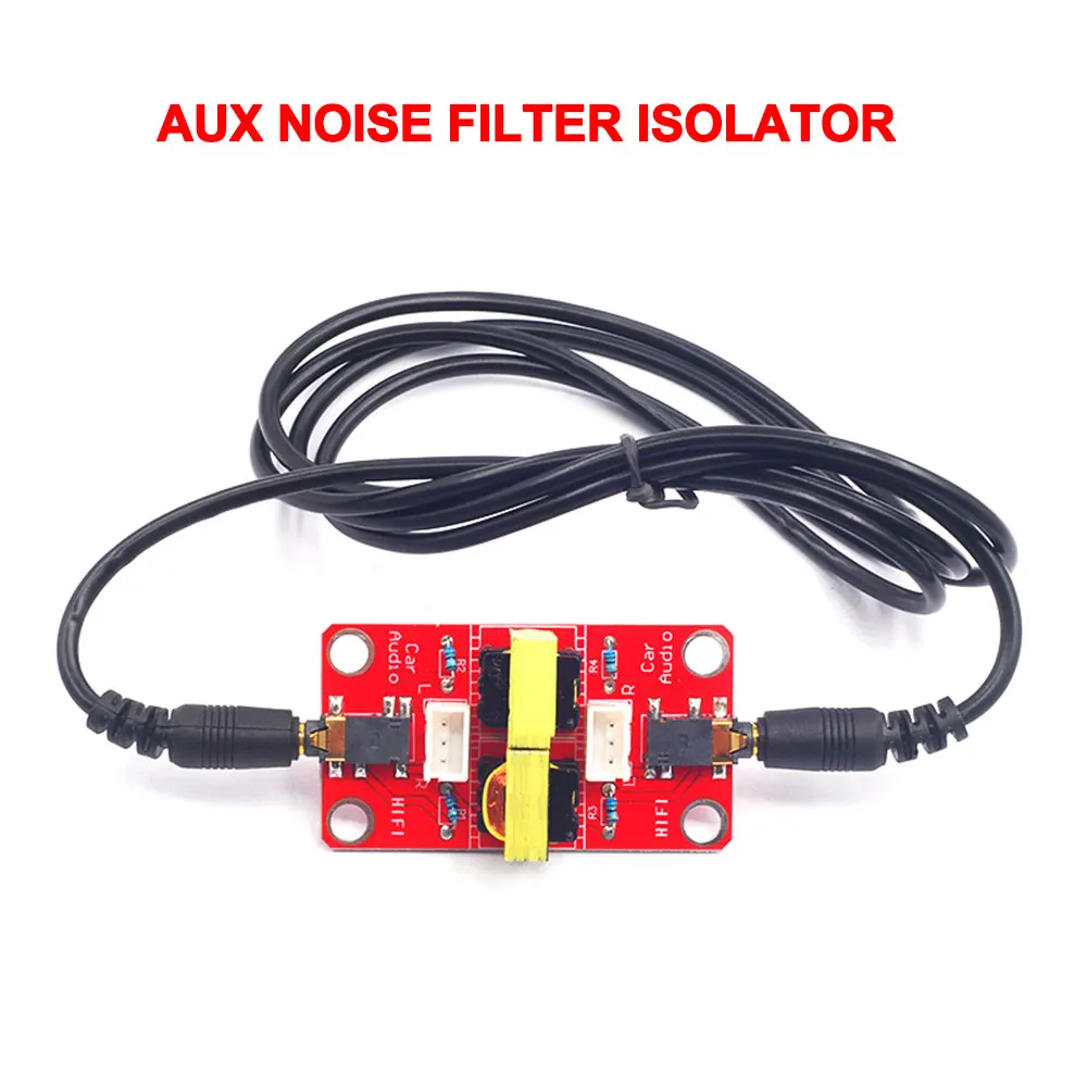 Audio Noise Common Ground Noise Isolator 3.5mm AUX Noise Filter Isolator Car Audio Navigation GPS Current Sound Filter