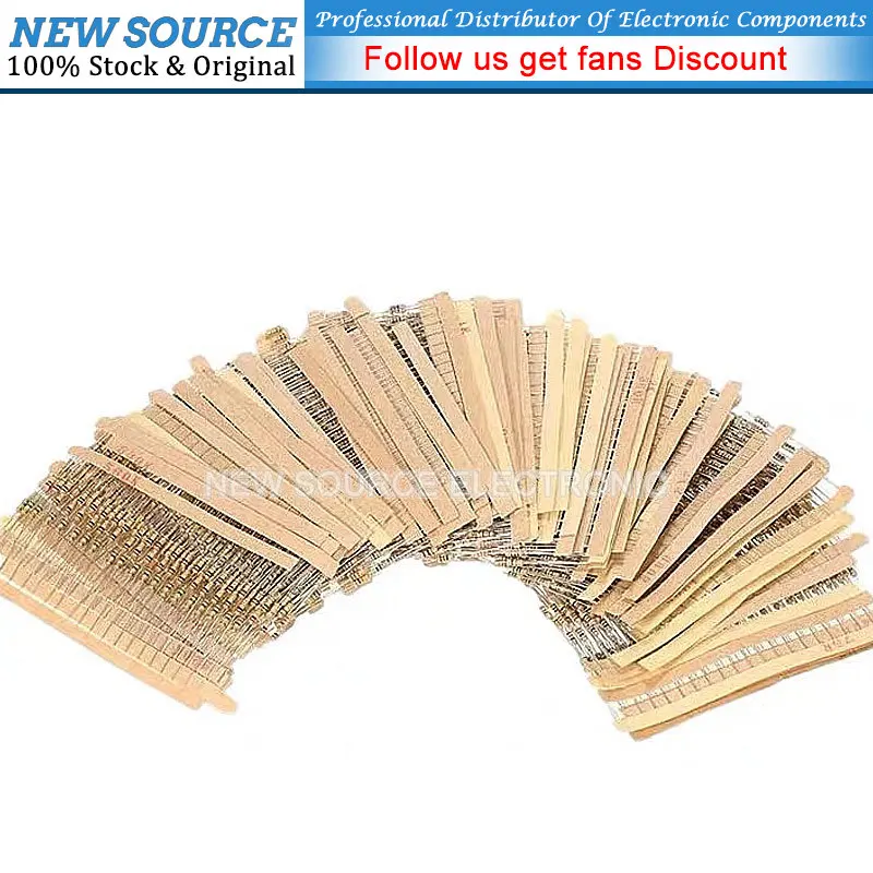 100pcs/lot 1/4W Carbon Film Resistor 5% 1R-10M 0R 10R 22R 47R 100R 220R 470R 1K 3.3K 10K 47K 100K 220K 47 100 150 Ohm 0.25W new image 4