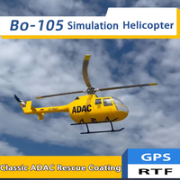 FLY WING Class 470 BO-105 RC Helicopter RTR Remote Control Simulation Model Helicopter H1 Flight Control GPS One Click Return
