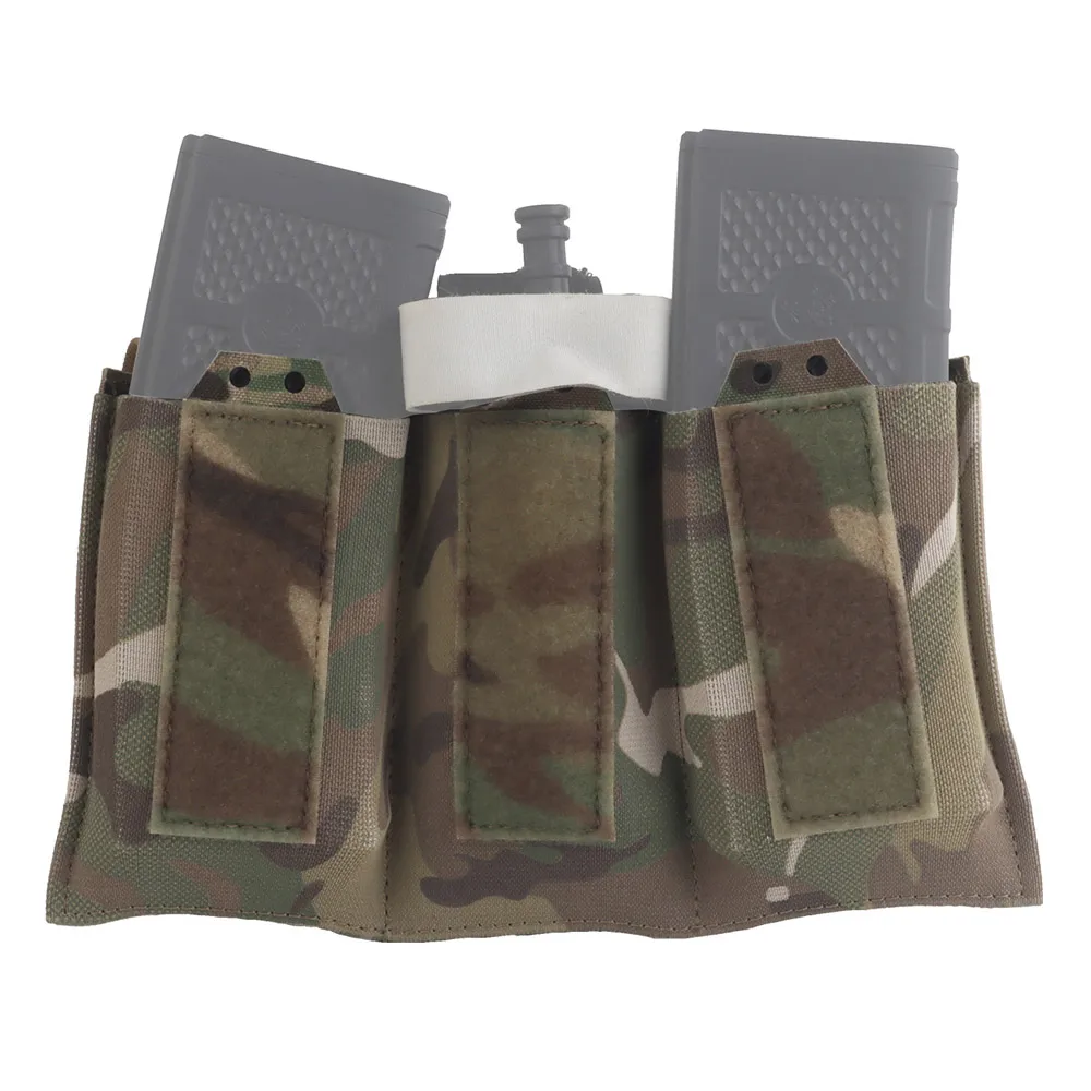 POSEIDON DEFENSE SP Elastic Single Triple Mag Pouch Molle Magazine Holster Compatible With AR 5.56 Magazine Airsoft Cat Grenade - view 2