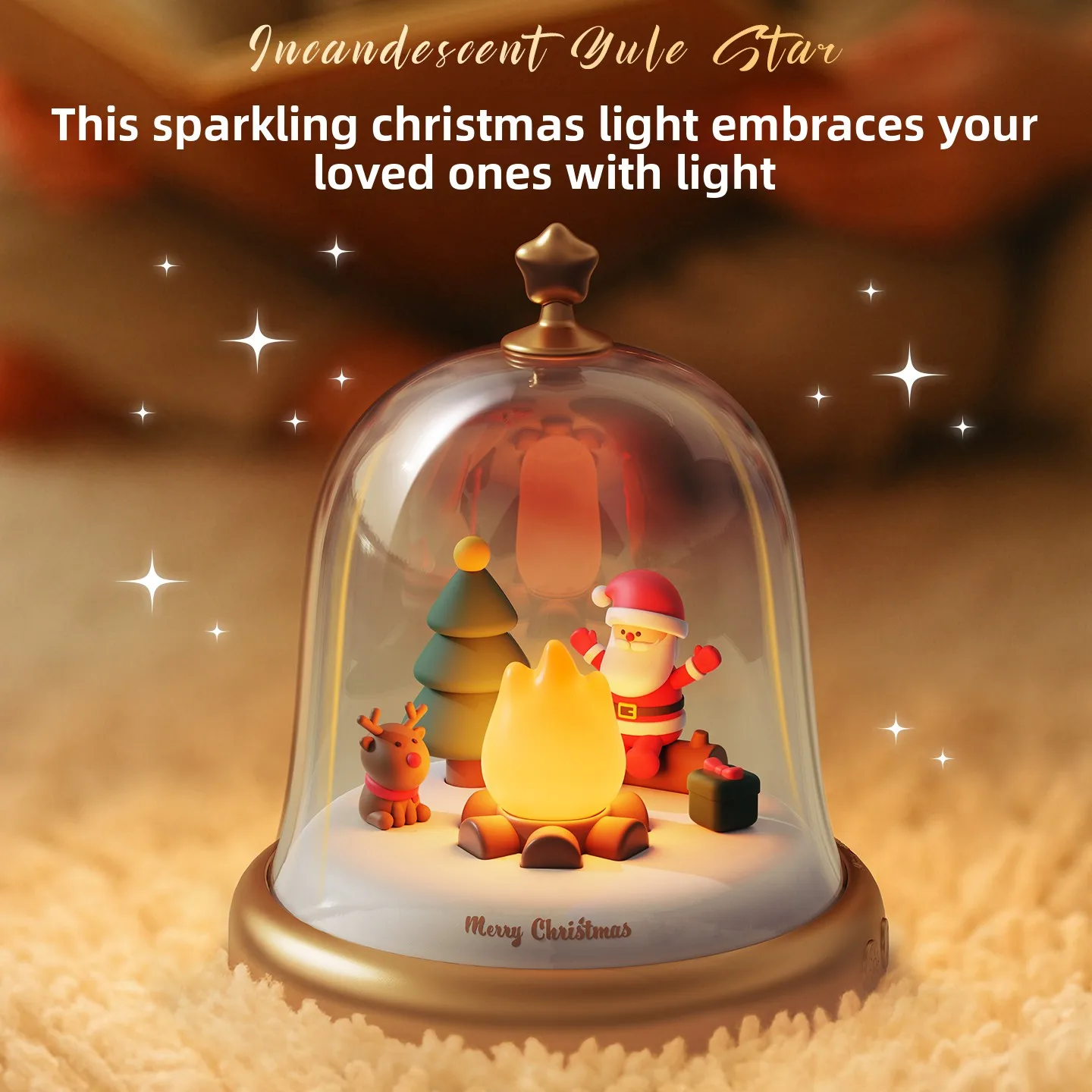 الأصلي الجديد عيد الميلاد الموسيقى أجواء مصباح صندوق تشغيل الموسيقى بلوتوث الموسيقى هدية لأفضل صديق والأطفال ضوء الليل